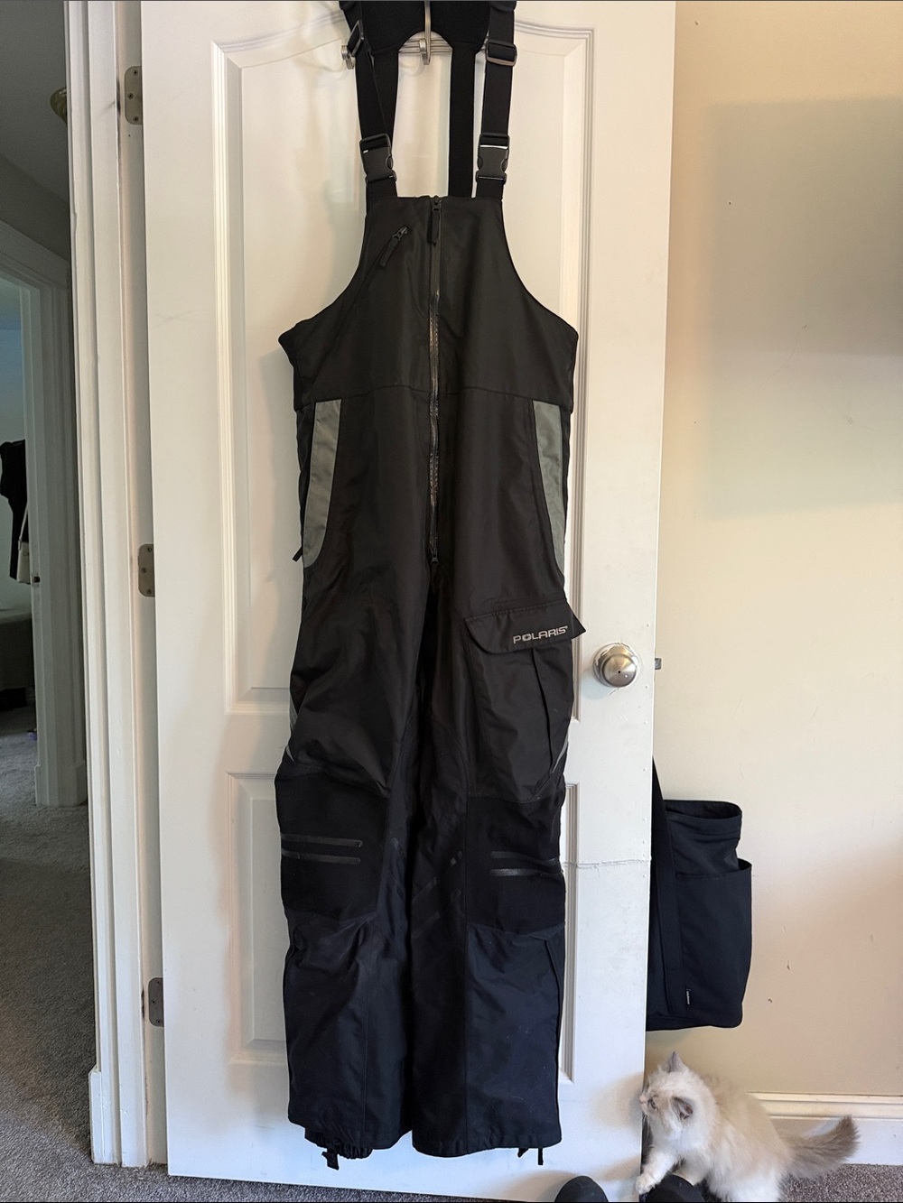 Pure Polaris Octane Men's Black Snow Bib Overalls